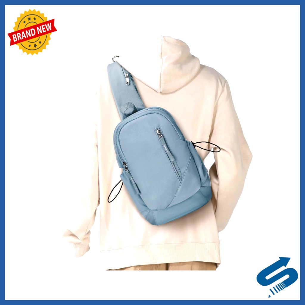 Sling Backpack Crossbody Bag Anti Theft Lightweight Outdoor Sports Unisex